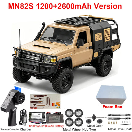 MN82 MN82PRO MN82S MN82T RC Car 1/12 4WD 2.4G Remote Control Car Climbing Off-road RC Crawler LED Light Truck RC Toys As Gift