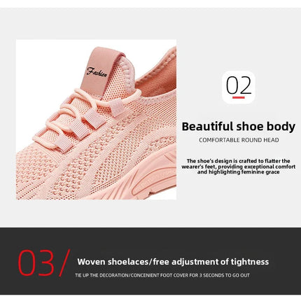 Women Casual Shoes Fashion Breathable Walking Mesh Flat Shoes Sneakers Women 2025 Gym Vulcanized Shoes White Female Footwear