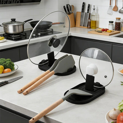 Foldable Pot Lid Holder Kitchen Organizer Shovel Storage Rack Drain Drying Rack for Sink Space Saving Kitchen Gadgets