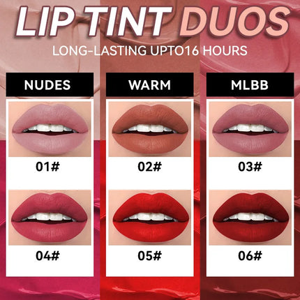6 Colors Nude Matte Lip Gloss Waterproof Lasting Lipstick Not Fading Sexy Nude Red Pink Velvet Liquid Lipsticks Makeup Cosmetic