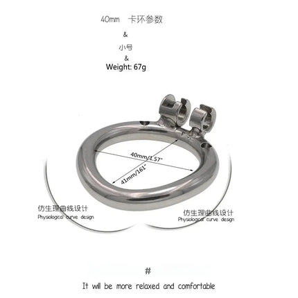 Flat Male Cock Cage with Metal Catheter - 18+ Urethral Negative Pressure Chastity Lock, BDSM Bondage Toy for Couples