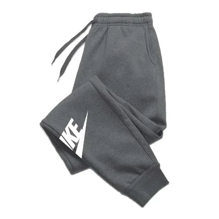 Men's printed pants, autumn and winter men's and women's running pants, sportswear and casual pants, fitness and gym sportswear