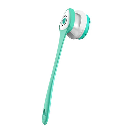 HOMEFISH Waterproof Electric Massage Shower Brush Multifunctional Long Handle Back Scrubbing Facial Washing Device for Bathroom
