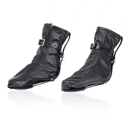 BDSM Bondage Soft Leather Padded Boot,Dog Paw Crawling Mitts Dog Gloves,Ankle Cuffs Bound Leg Strap,Puppy Play Role Play Sex Toy