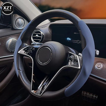 2pcs 36-38CM PU Car Steering Wheel Cover Liquid Feeling Universal Car Interior Accessories Car styling