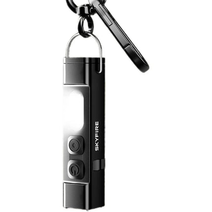Mini Keychain LED Flashlight USB Rechargeable Waterproof Magnetic EDC Torch Pocket Light for Outdoor Camping Hiking Emergency