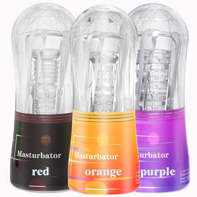 Male Masturbator Cup Soft Pussy Sex Toys Transparent Vagina Adult Endurance Exercise Adult Supplies Pocket Cup For Men