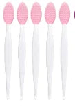 Wholesale 4pcs New Fashion Design Nose Double-Sided Tool Silicone Lip Scrub Exfoliator Brush  make up brushes  makeup brush set