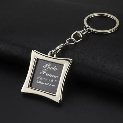 New Fashion Creative Photo Frame Keychain Personality Lover's Car Cellphone Keychain Key Rings Love Souvenir Pendants S118