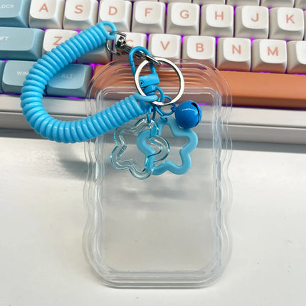 Kpop Photocard Holder Photo Display Holder With Star Keychain Idol Picture Protector Sleeves Credit ID Cards Protective Case