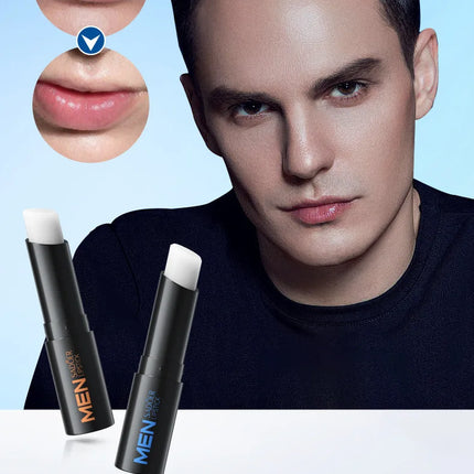 SADOER Men's Lip Balm Moisturizing Anti Cracking Repair Nourishing Hydrating Lipstick Men Lips Skin Care Products