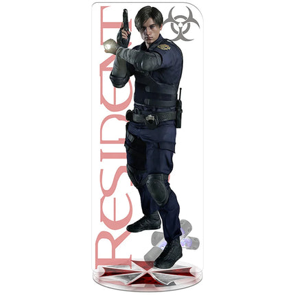 RE4 Resident Evil 4 Castle Reset Leon Scott Kennedy Keychain Acrylic Stand Model Plate Gift Wholesale Game Related Products