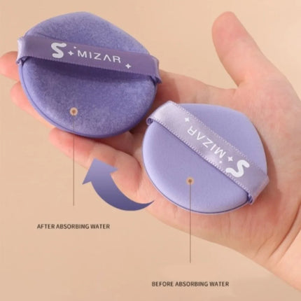 New Hydrophilic polyurethane Round Face Powder Soft Dry and Wet Dual-use Cosmetic Puff Washable Lightweight Makeup Sponge
