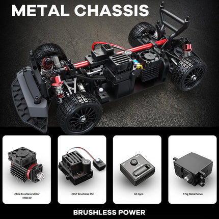 Hyper Go MJX 14304 14303 C3 RC Drift Car for Adults with Gyro 4WD RTR High Speed Remote Control Drifting Racing Car Brushless﻿