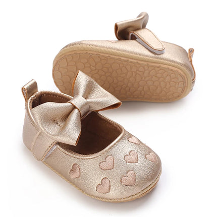 Spring and Autumn Baby Golden Princess Shoes Children's Soft soled Single Shoes Baby Girl Casual Shoes Baby Leather Shoes