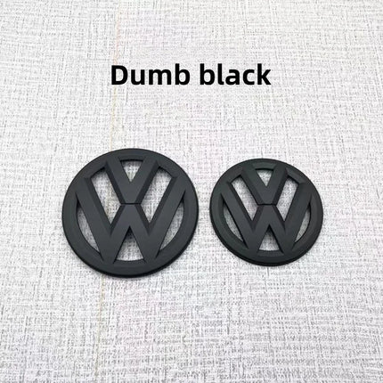 2Pcs Car Front Grill/Rear Emblem Lid Covers Logo Sticker For Volkswagen VW GOLF 5 6 7 8 MK5 MK6 MK7 MK8 POLO Scirocco sportvan