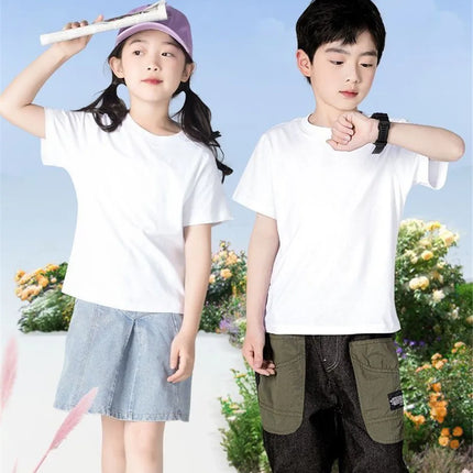 Girls' Fashion Cotton T-shirts with Cherry Fruit Pattern Short Sleeve Girls' Cute Summer Tee Shirts 3-14 Years YT01