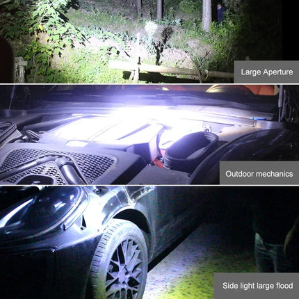 COB LED Work Light,USB Rechargeable Magnetic Garage Lamp,Outdoor Waterproof EDC Flashlight for Car Repair Mechanic Emergency
