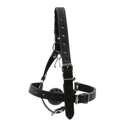 Couples Cosplay Open Mouth Gag BDSM Bondage Restraints Breathable Ring Harness Strap Fetish Silicone Gag Ball Sex Toys For Women