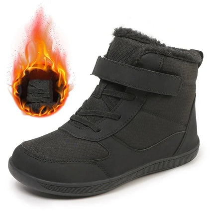 2024 Kids Wide Toe Barefoot Snow Boots | Boys/Girls Winter Minimalist Sneakers | Girls Boys Warm Boot Toddler Little Big Kids