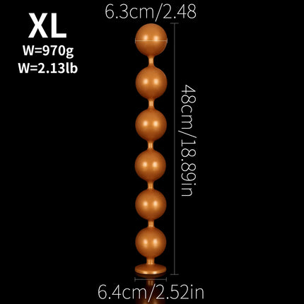Long Huge Anal Butt Plug Dilator Silicone Huge Long Anal Beads Anal Balls Big Butt Anal Training Adult Sex Toy For Woman Man Gay