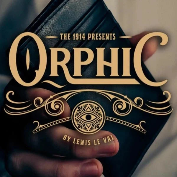Orphic+ Playing Card Size in Leather Magic Tricks Card to Wallet Peek Switch Effects Close-up Illusions Gimmicks Mentalism Props