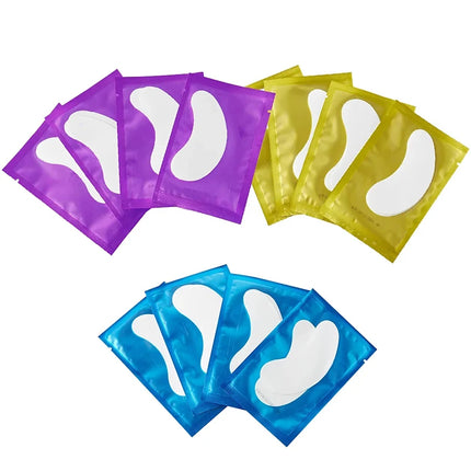50Pairs/Lots Eyelash Extension Patch Under Eye Pads Hydrogel Patches For Extension Lint Free Stickers Eyelash patches Makeup
