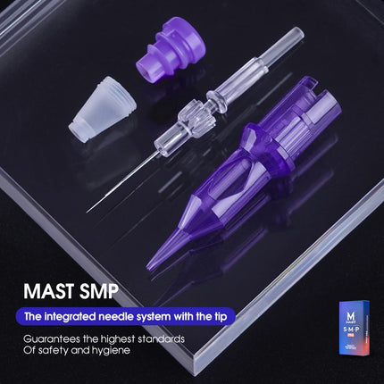 Mast PRO Tattoo Cartridge Needles SMP Art Makeup Needle 1RL 3RL Round Liner Permanent Makeup for Eyeliner Lip Tattoo Supplies