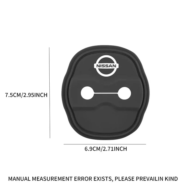 4Pcs Car Styling 3D silicone Door Lock Cover Protective Decoration For Nissan X trail T33 Patrol Y62 Altima Sentra 2018 Kicks