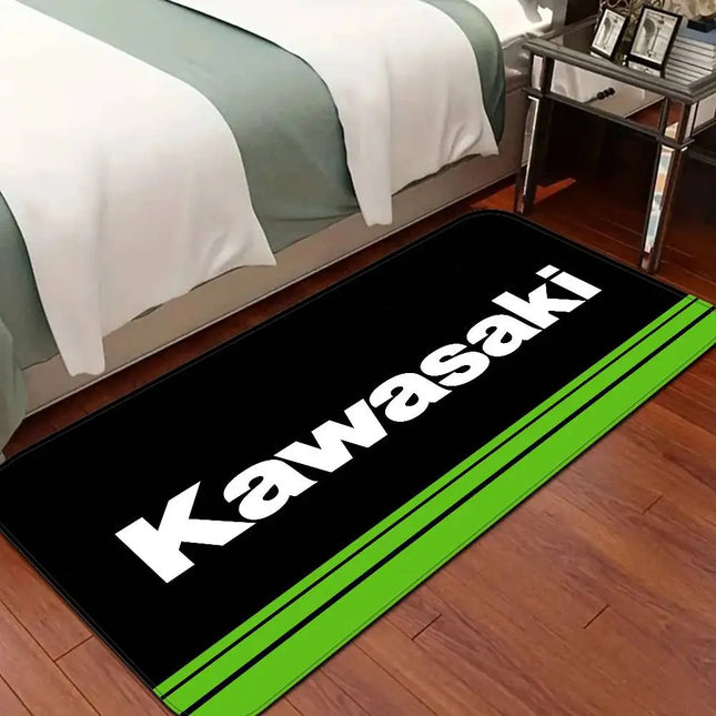 K-Kawasaki Hallway Carpet Non-Slip Laundry Room Mat Laundry Decor Balcony Child Living Room Bedside Area Rugs
