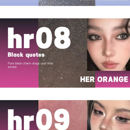 Sexy Black Violet Eye Shadow Matte Wild Rose Pink Eyeshadow Shy Orange Eyes Makeup Easy To Color Blue Diamond Sparkle Eyeshadow