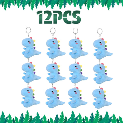 8-24Pcs Dinosaur Plush Doll Bulk Dinosaurs Stuffed Animal Keychain Dino Plushie Toys Birthday Party Favors
