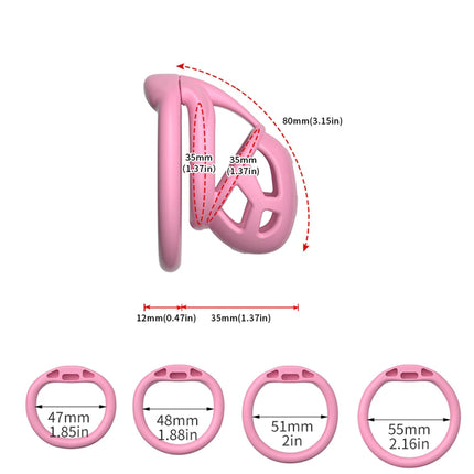 Male Chastity Cage Device Lock Belt Set Flat And Curved Rings ABS Material Removable Metal Lock Training Urethral Opening