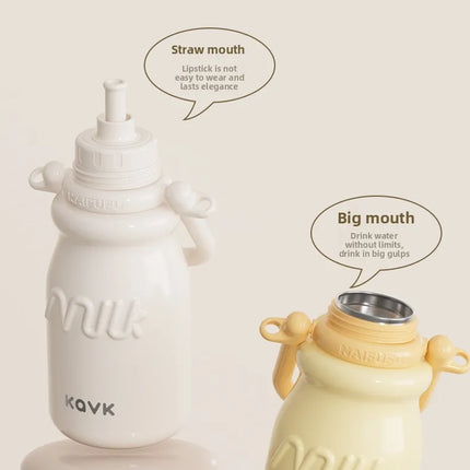 Portable Insulated Coffee Cup | Trendy Milk Bottle Design