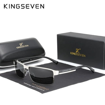 KINGSEVEN Men Polarized Photochromic Sunglasses Design Women Chameleon Sun Glasses UV400 Anti-glare Driving Square Eyeglasses
