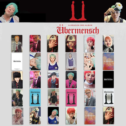 G-DRAGON Idol Boy New Album Ubermensch Series HD Printd Photocards GD High Quality Lomo Cards VIP Fans Collection Gifts