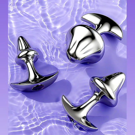 New Mushroom Anal Plug 33/48/58mm Metal Butt Plug Sphincter Training Anal Dilator Prostate Massager Sex Toys