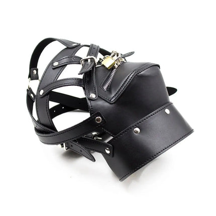 Adult Harness Fetish Mask Toy Couple SM Slave Erotic Games Sex Role Play BDSM Bondage Gears 18+ Sexual Mask with Lock Sex Shop