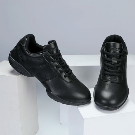 BAXINIER Youth Girls White Cheerleading Dancing Shoes Athletic Training Tennis Walking Lightweight Competition Cheer Sneakers