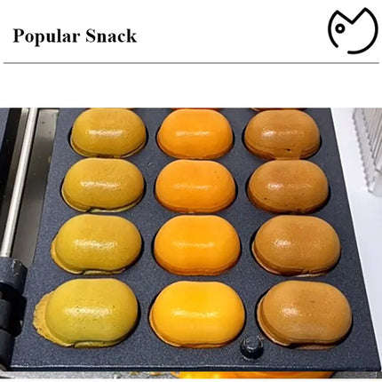 Electric or Gas Egg Waffle Mini Oval Sponge Cake Maker Non-stick Coating Pan Bubble Waffle Baking Machine Commercial Home Use