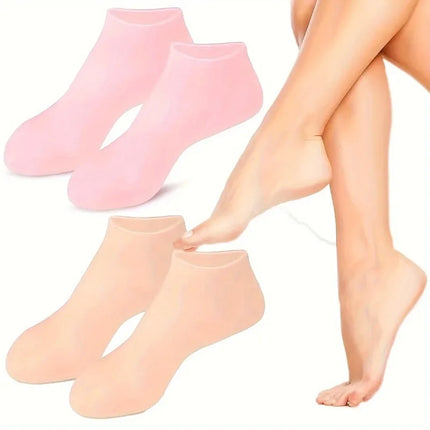 Moisturizing Silicone Gel Socks for Dry Cracked Feet Nourishing Skin Lubricating Foot Care Massage Socks