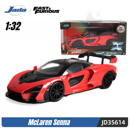 Jada Toys 1:32 Fast&Furious Alloy Car,Mitsubishi Lancer TOYATO Super Nissan Skyline GTR Jetta RX-7 Collection Gift Toys for Kids