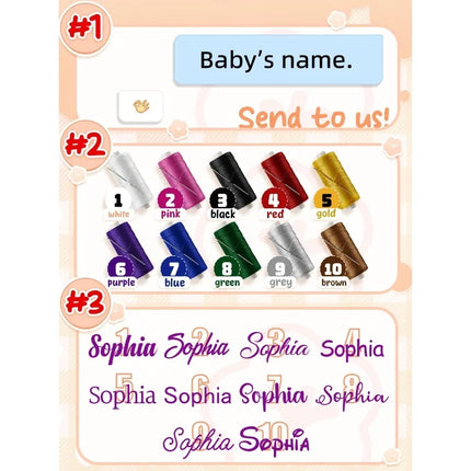 Cute Rabbit Embroidered Name Organic Cotton Soothing Towel Sleeping Doll Personalized Baby Shower Birth Gift for Autumn 2025