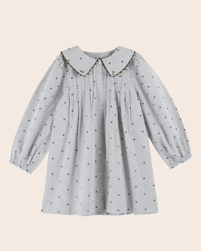 Printed Girl Pricness Dress 2025 Autumn Winter EM Baby Sweatshirts Blouse Kids Knit Cardigan Sweaters Denim Pant Casual Trousers