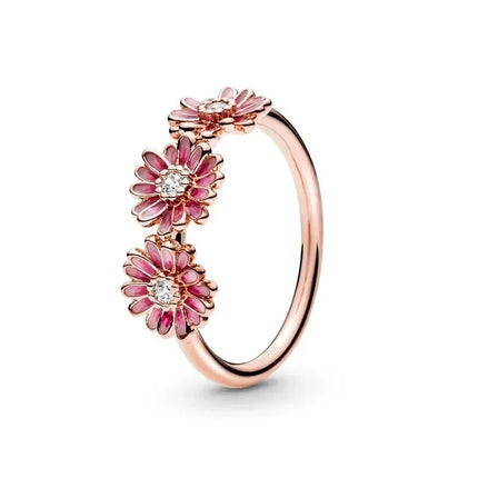 High quality 925 sterling silver adjustable ring, sparkling luxury circular heart-shaped crown crystal ring,women's jewelry gift