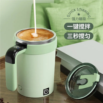 New cross-border intelligent temperature measurement magnetic automatic mixing cup electric portable coffee cup milkshake cup fi