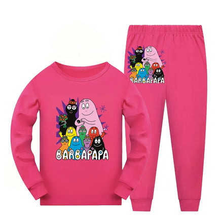 Barbapapa Children Summer Sleepwear Pajamas for Girls Clothes Children's Clothing Child House Clothing Baby Girl Clothes Girls's