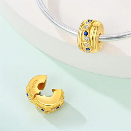 Original Charms Beads 925 Sterling Silver Golden Leopard Firefly Butterfly Hot Air Balloon Beads Fit DIY Bracelet Fine Jewelry