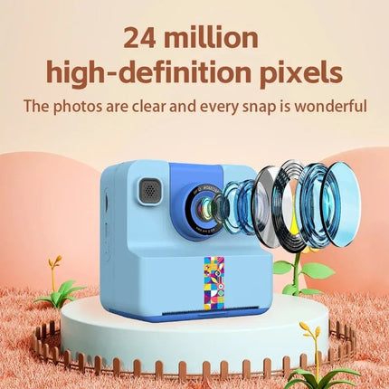 Digital Children Camera For Photography Mini Printer Portable Thermal Instant Print Photo Kids Camera 2.4inch HD Video Toy Gifts