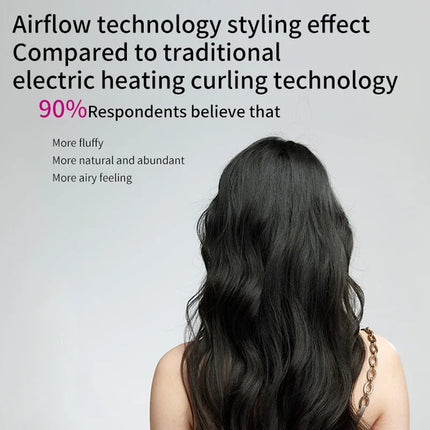 SenCiciMen X19 Hair Styler Curling Iron Hot Air Brush Curling Barrel Hair Dryer Salon Professional Curly Straight Hair Styler